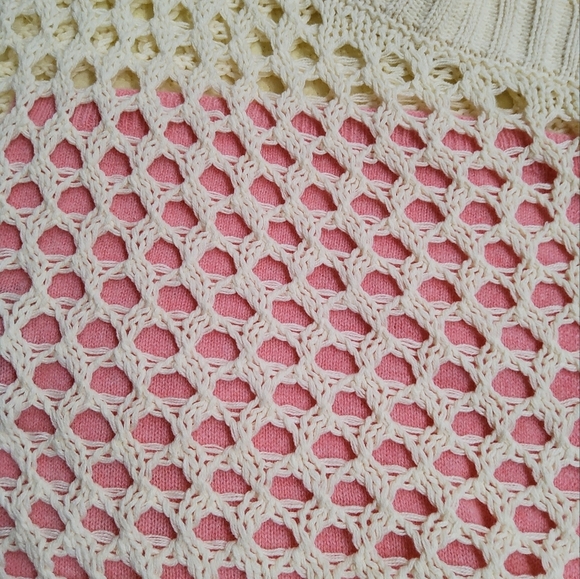 Maeve by the One-Shoulder Crochet Knit Sweater One Size - Picture 9 of 13